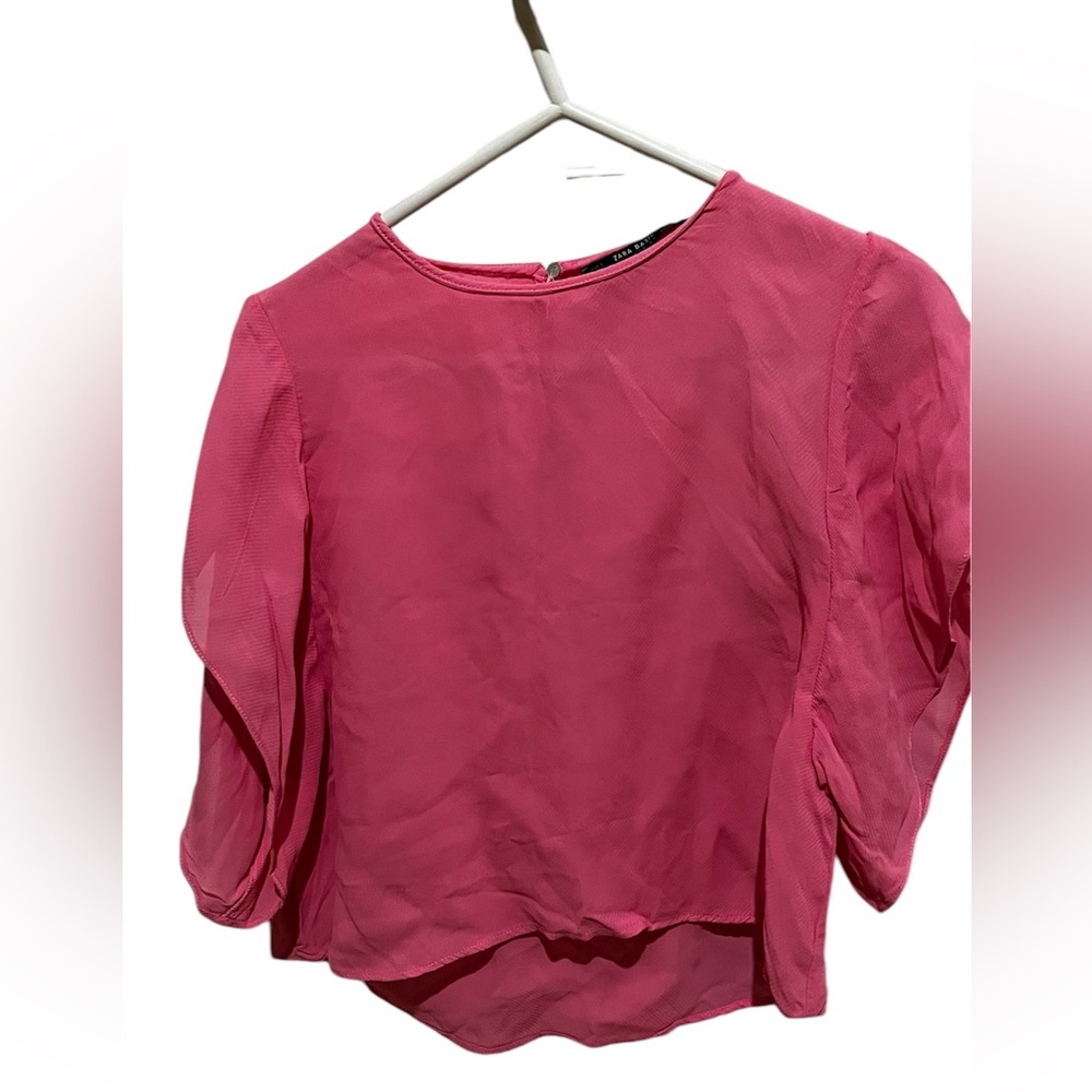 Zara top butterfly short sleeves - small